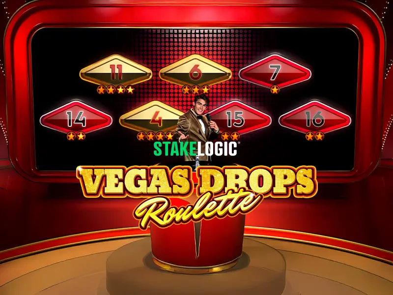 Imagem do jogo Vegas Drops Roulette disponível no 518bet
